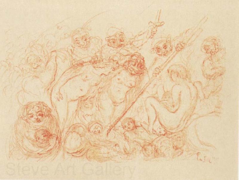 James Ensor The Massacre of the Innocents Norge oil painting art
